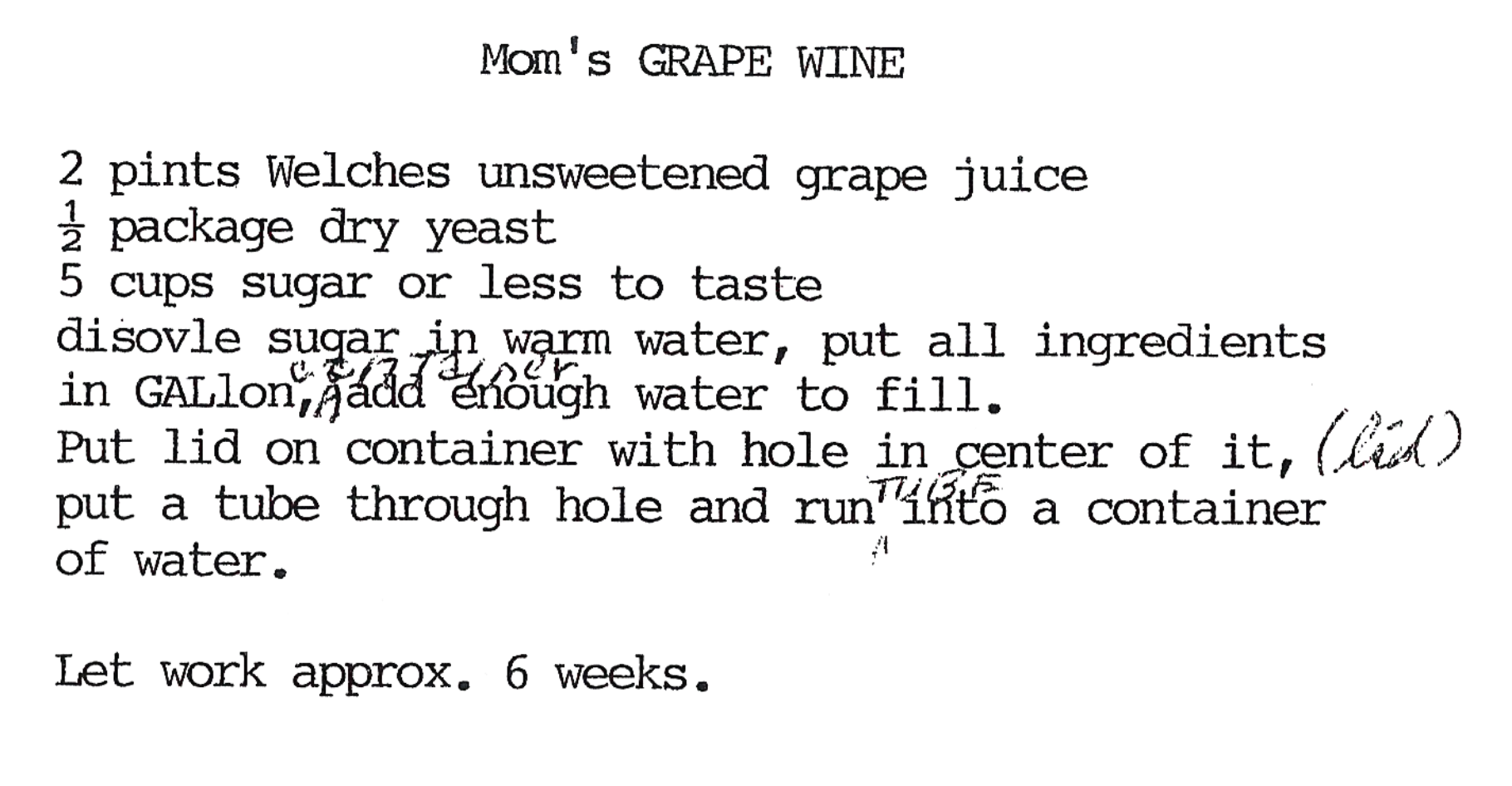 Moms Grape Wine Image